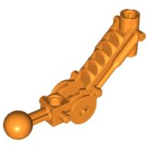 Деталь LEGO x240 Bionicle Ball Joint 5 x 7 Arm with Dual Axle Hole at 90 degrees - Orange