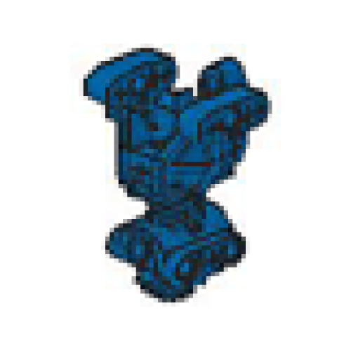 Деталь LEGO 32489 Bionicle Body Torso Trunk Gearbox - Blue