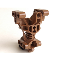 Bionicle Body Torso Trunk Gearbox - Brown