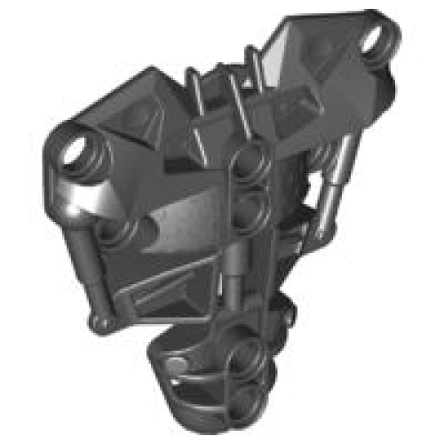 Деталь LEGO 53546 Bionicle Chest Armor, Toa Inika - Type 1 - Black