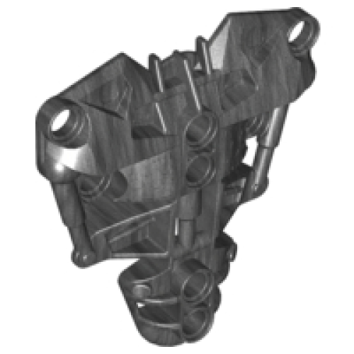 Деталь LEGO 53546 Bionicle Chest Armor, Toa Inika - Type 1 - Pearl Dark Gray