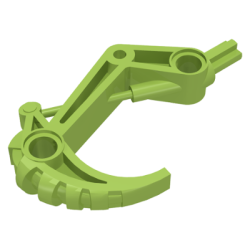 Bionicle Claw Hook with Axle - Lime