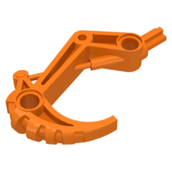 Bionicle Claw Hook with Axle - Orange
