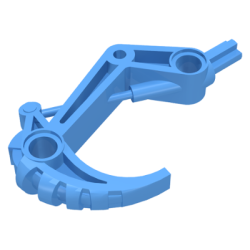 Bionicle Claw Hook with Axle - Medium Blue