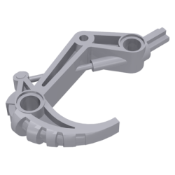 Bionicle Claw Hook with Axle - Light Bluish Gray