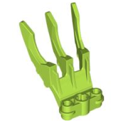 Bionicle Claw Small with Axle Hole - Lime