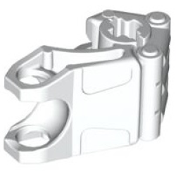 Bionicle Fist with Axle Hole - 3 Fingers - White