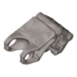 Bionicle Fist with Axle Hole - 3 Fingers - Pearl Light Gray