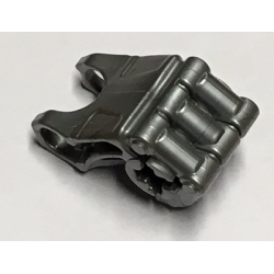 Bionicle Fist with Axle Hole - 3 Fingers - Flat Silver