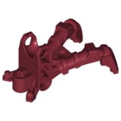 Bionicle Foot Claw with Ball Socket - Dark Red