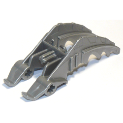 Bionicle Foot Mistika Clawed with Axle - Flat Silver Bionicle Foot Mistika Clawed with Axle - Flat Silver