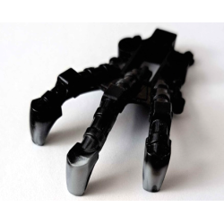 Bionicle Foot Piraka Clawed with Marbled Pearl Light Gray Pattern - Black Bionicle Foot Piraka Clawed with Marbled Pearl Light Gray Pattern - Black