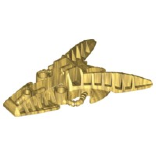 Деталь LEGO 53568 Bionicle Foot Piraka Mechanical - Pearl Gold