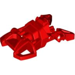 Bionicle Foot Small with Axle Connector - Red