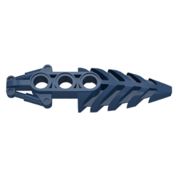 Bionicle Foot Visorak with 3 Pin Holes - Dark Blue