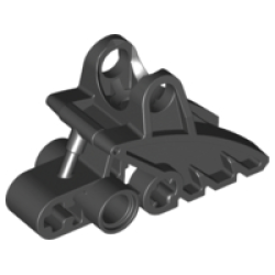 Bionicle Foot with Ball Joint Socket 2 x 3 x 5 - Black