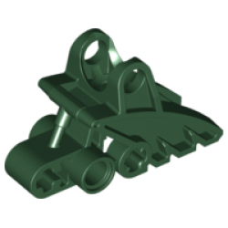 Bionicle Foot with Ball Joint Socket 2 x 3 x 5 - Dark Green