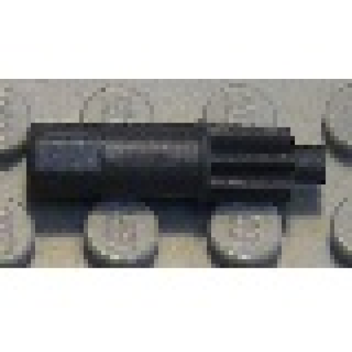 Деталь LEGO x1307 Bionicle Gear 8 Tooth with Rhotuka Spinner Rod 2.5L - Dark Gray