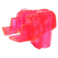 Bionicle Head Connector Block Eye / Brain Stalk - Trans-Dark Pink