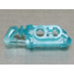 Bionicle Head Connector Block Eye/Brain Stalk (Toa Metru) - Trans-Light Blue