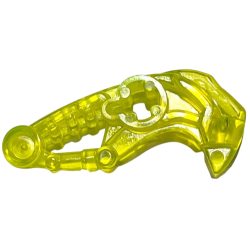 Bionicle Head Connector Block Eye/Brain Stalk (Toa Okoto) - Trans-Neon Green