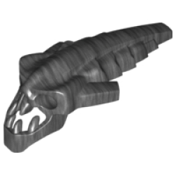 Bionicle Head, Barraki Takadox - Pearl Dark Gray