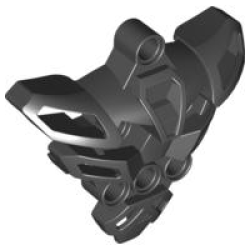 Bionicle Matoran Chest Torso - Black