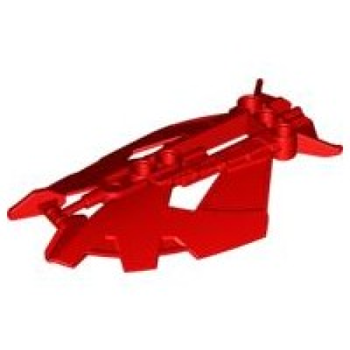 Деталь LEGO 61805 Bionicle Panel / Shield (Axalara T9) - Red