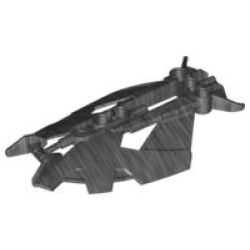 Bionicle Panel / Shield (Axalara T9) - Pearl Dark Gray