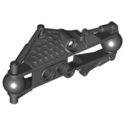 Bionicle Piraka Arm Section with 2 Ball Joint - Black