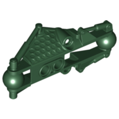 Деталь LEGO 53563 Bionicle Piraka Arm Section with 2 Ball Joint - Dark Green