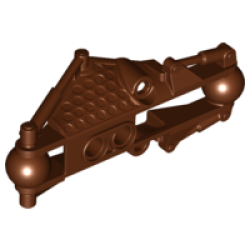 Bionicle Piraka Arm Section with 2 Ball Joint - Reddish Brown