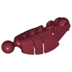 Bionicle Piraka Leg Lower Section with 2 Ball Joint - Dark Red