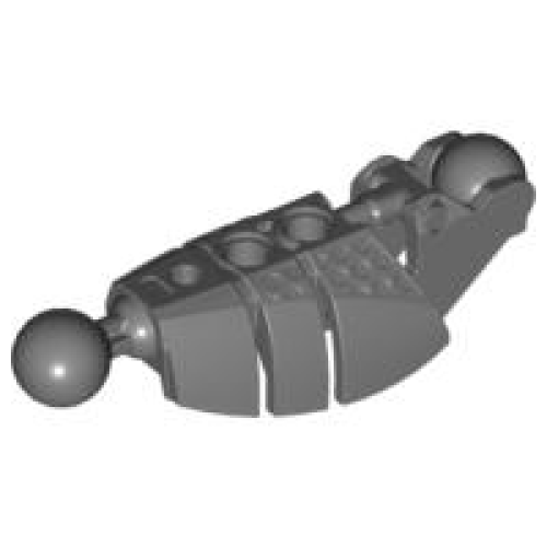 Деталь LEGO 53574 Bionicle Piraka Leg Lower Section with 2 Ball Joint - Dark Bluish Gray
