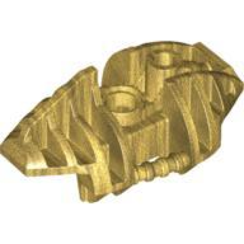 Деталь LEGO 53566 Bionicle Piraka Leg Upper Section Cover - Pearl Gold
