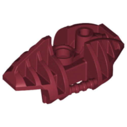 Деталь LEGO 53566 Bionicle Piraka Leg Upper Section Cover - Dark Red