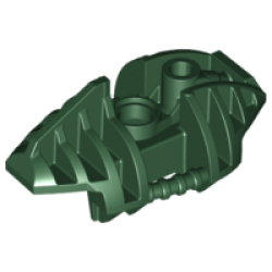Bionicle Piraka Leg Upper Section Cover - Dark Green