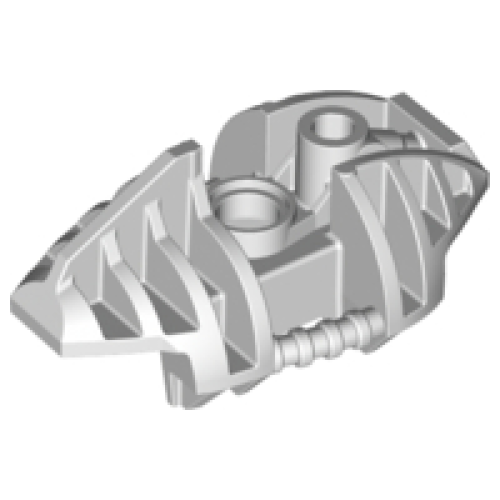 Деталь LEGO 53566 Bionicle Piraka Leg Upper Section Cover - Very Light Bluish Gray