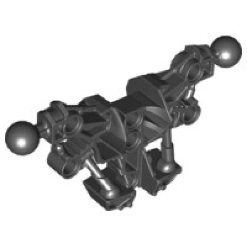 Деталь LEGO 53564 Bionicle Piraka Torso with 2 Ball Joint - Black
