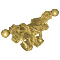 Bionicle Piraka Torso with 2 Ball Joint - Pearl Gold