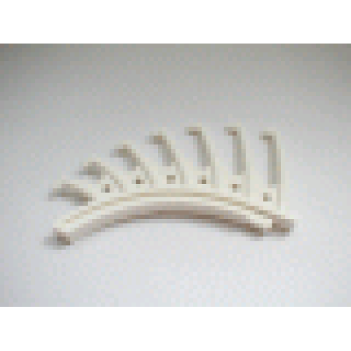 Деталь LEGO 44147 Bionicle Rahkshi Back Blade, 7 pointed (Guurahk) - White