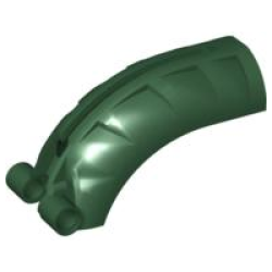Bionicle Rahkshi Back Cover with Groove - Dark Green