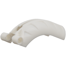 Bionicle Rahkshi Back Cover with Groove - Pearl White