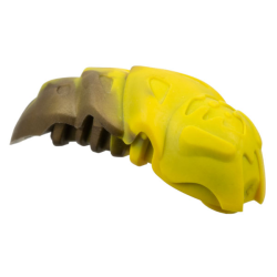 Bionicle Rahkshi Kraata Stage 1 with Marbled Pattern (list head color, describe the rest) - Yellow
