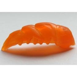 Bionicle Rahkshi Kraata Stage 1 with Marbled Pattern (list head color, describe the rest) - Trans-Orange