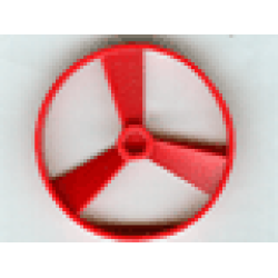 Bionicle Rhotuka Spinner (Propeller / Rotor) with Engraved Code on Side Pattern - Red