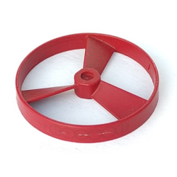 Bionicle Rhotuka Spinner (Propeller / Rotor) with Engraved Code on Side Pattern - Dark Red