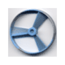 Bionicle Rhotuka Spinner (Propeller / Rotor) with Marbled Pearl Light Gray Pattern - Medium Blue