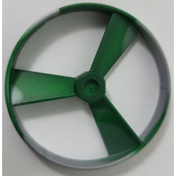 Bionicle Rhotuka Spinner (Propeller / Rotor) with Marbled Pearl Light Gray Pattern - Dark Green