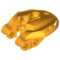 Bionicle Shoulder Armor, Matoro Mahri - Bright Light Orange